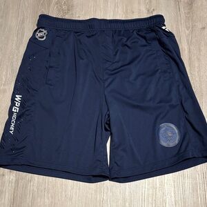 NHL Fanatics Dark Blue Athletic Shorts